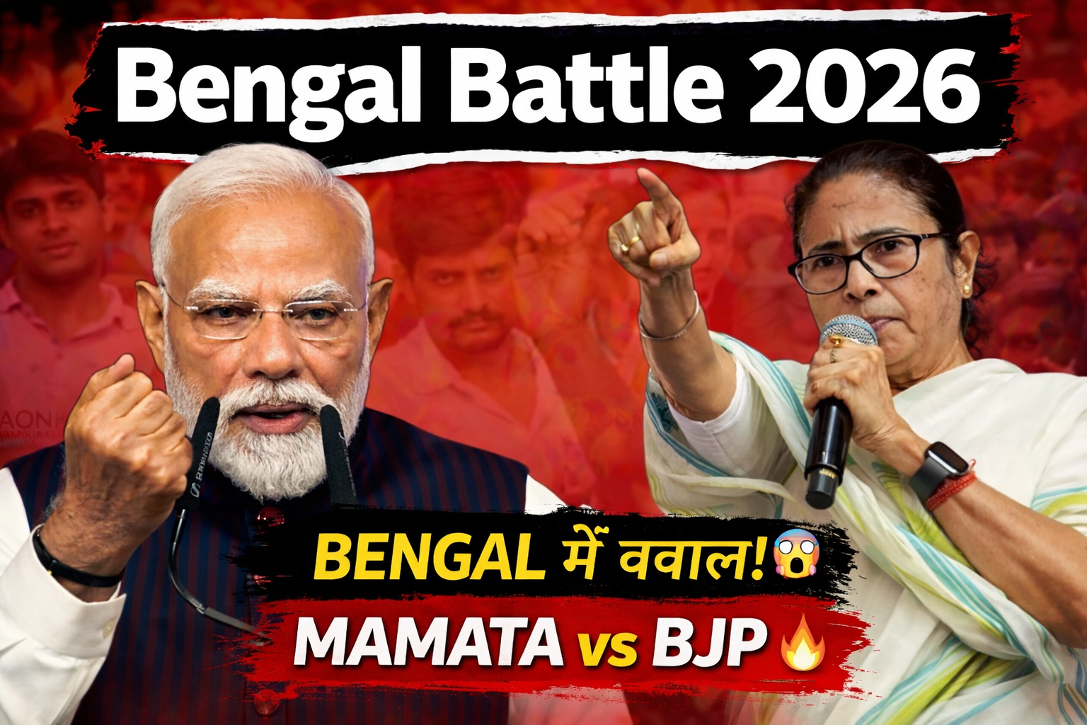 Bengal में सियासी भूचाल ममता बनर्जी vs BJP आमने-सामने क्या बदलने वाली है ममता की सरकार?
